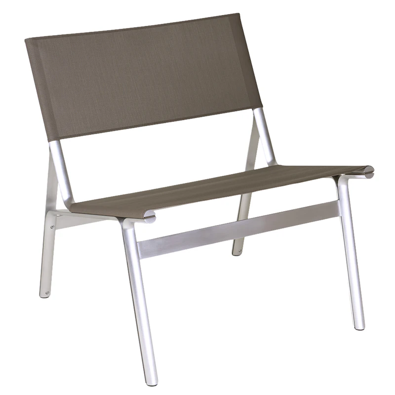 Union Lænestol, Aluminium / Taupe