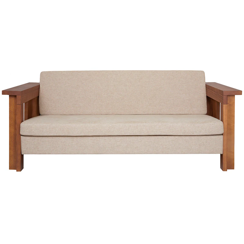 Symmetry 2-Personers Sofa, Oat / Olieret Ask