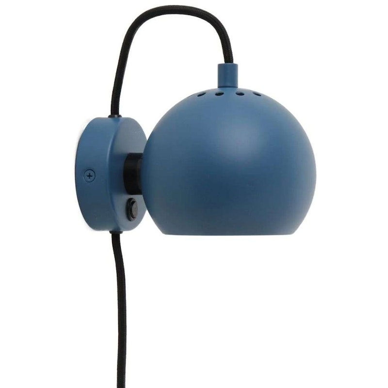 Ball Magnet Væglampe, Matt Petrol Blue