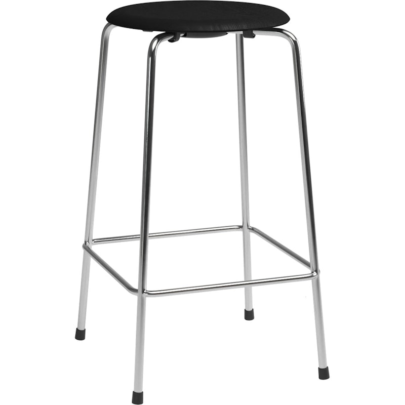 High Dot™ Barstol med 4 Ben 65 cm, Krom / Sort Ask