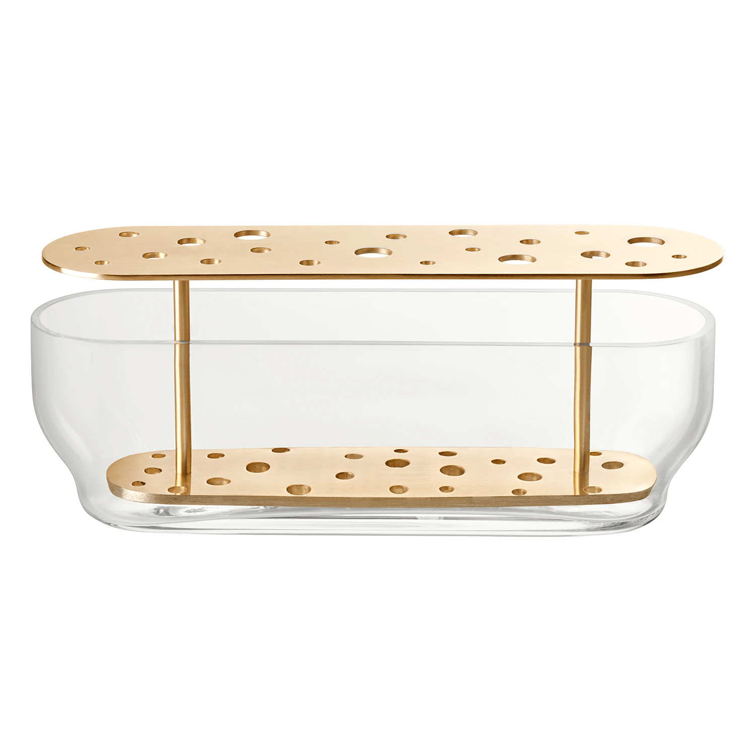 Fritz Hansen Ikebana Long Vase - Vaser Rustfrit St&aring;l Messing - 840142