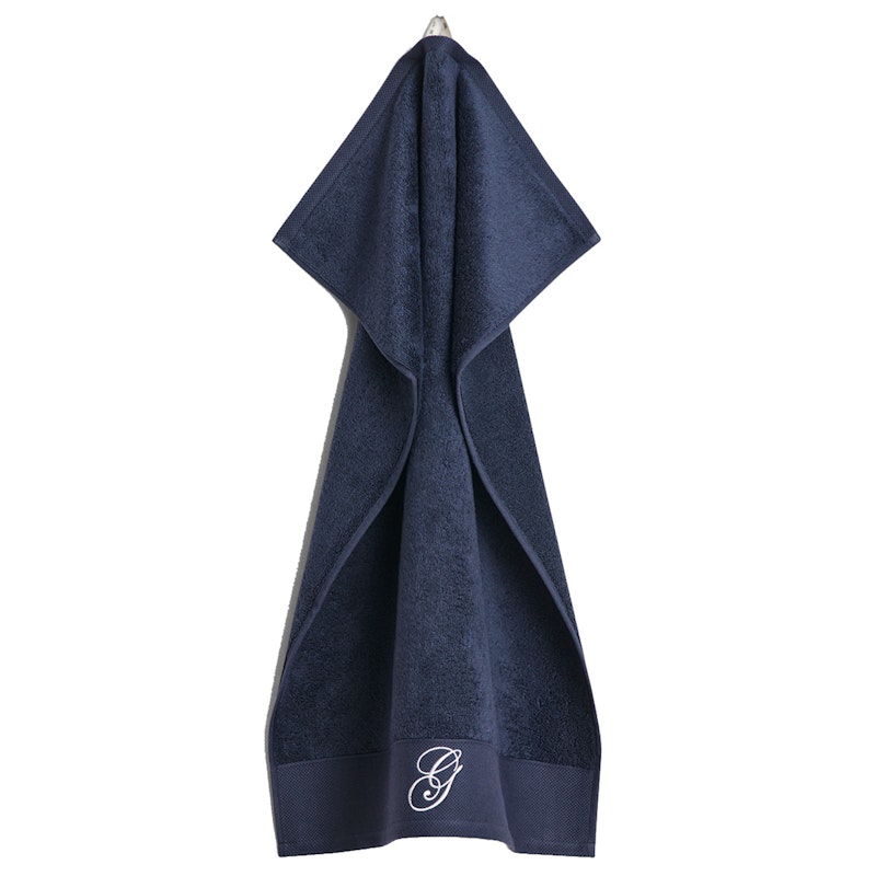 Embroidery Håndklæde 50x70 cm Hvidt, Marine