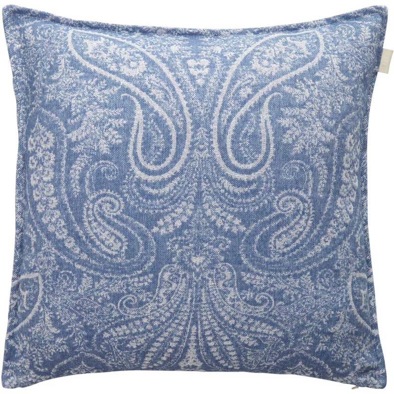 Jacquard Paisley Pudebetræk 50x50 cm, Mid Blue