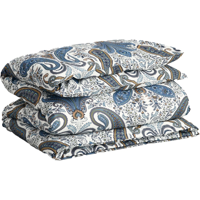 Key West Paisley Dynebetræk 220x220 cm, Sateen Blue