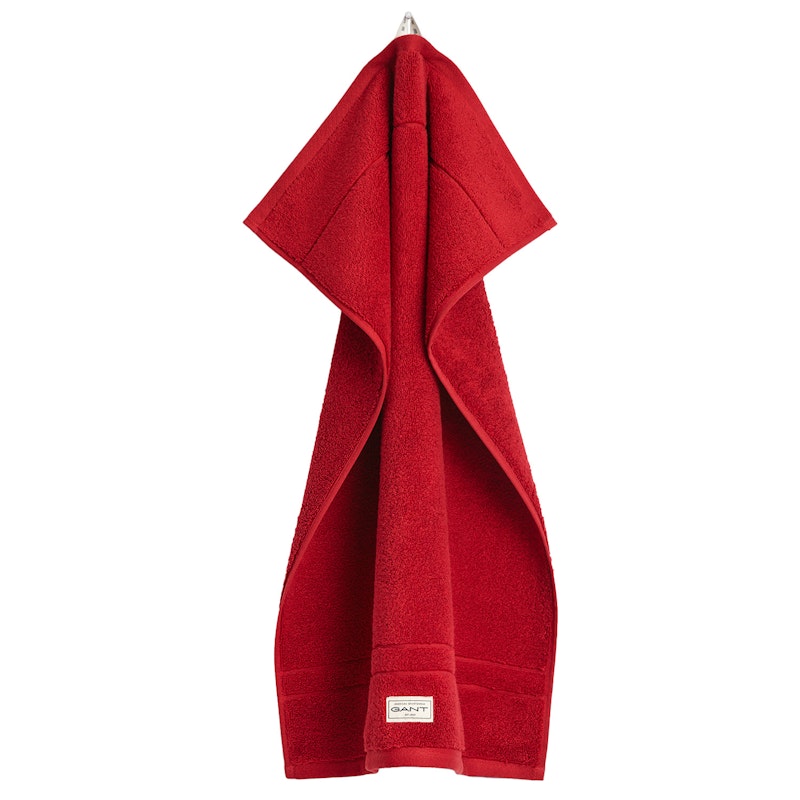 Premium Håndklæde 50x70 cm, Mørkerødt