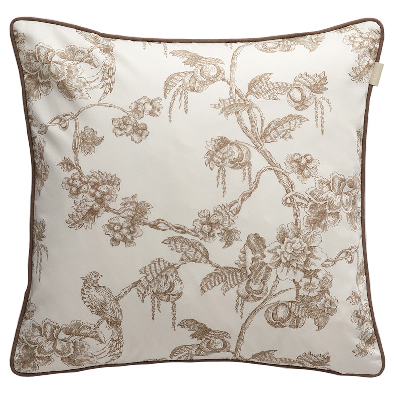 Sateen Tree Print Pude 50x50 cm, Taupe Beige