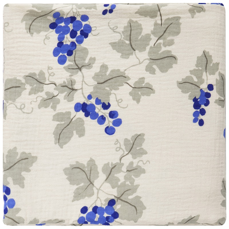Grapes Blue Babysvøb, 110x110 cm