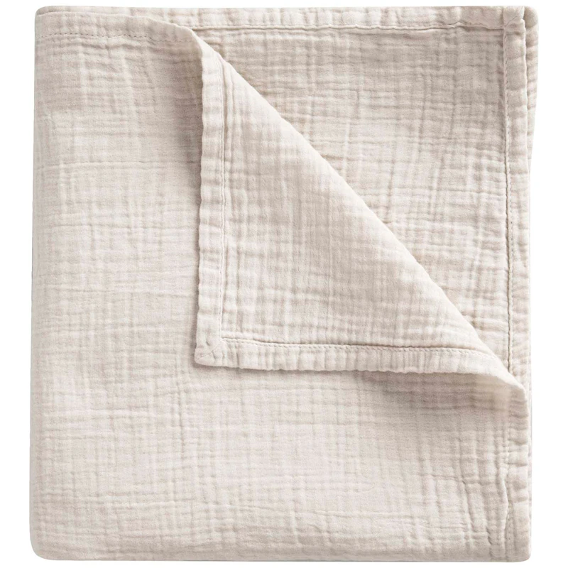 Eggshell Muslin Babysvøb, 110x110 cm