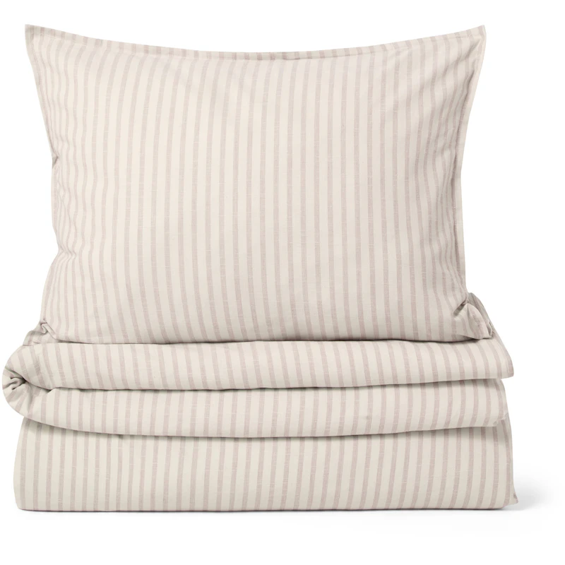 Stripe Mauve Sengesæt, 150x210 + 50x60 cm