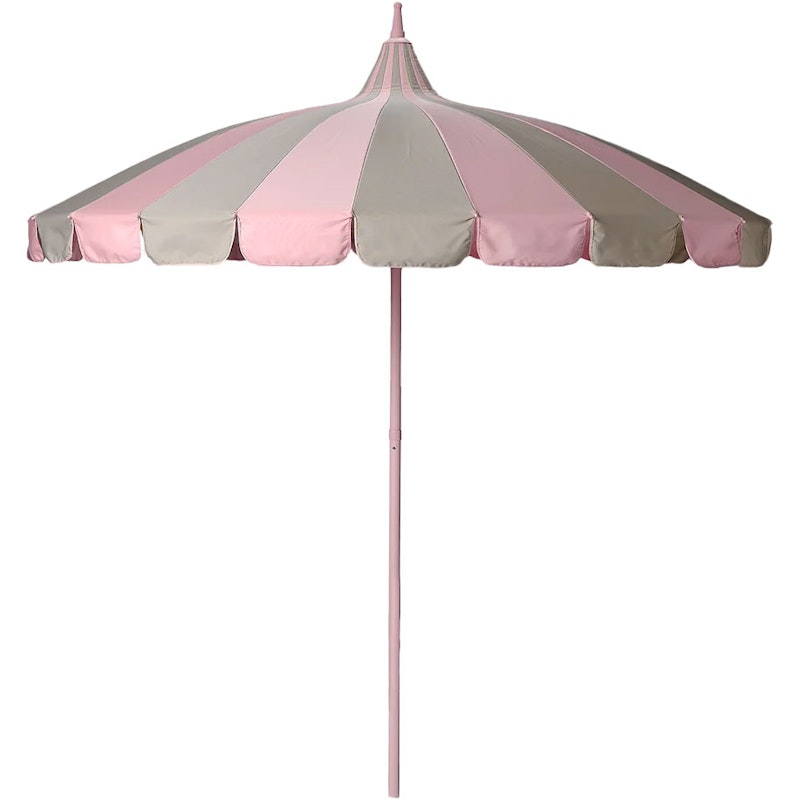 Parasol Ø240 cm, Beige / Rosa