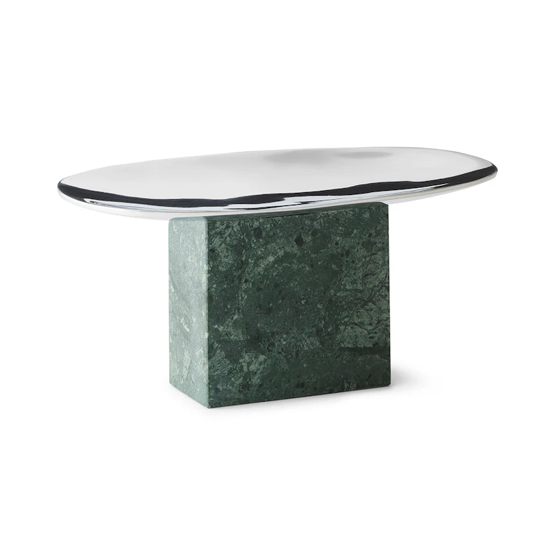Sapoto Bakke 15x25 cm, Grøn/Sølv