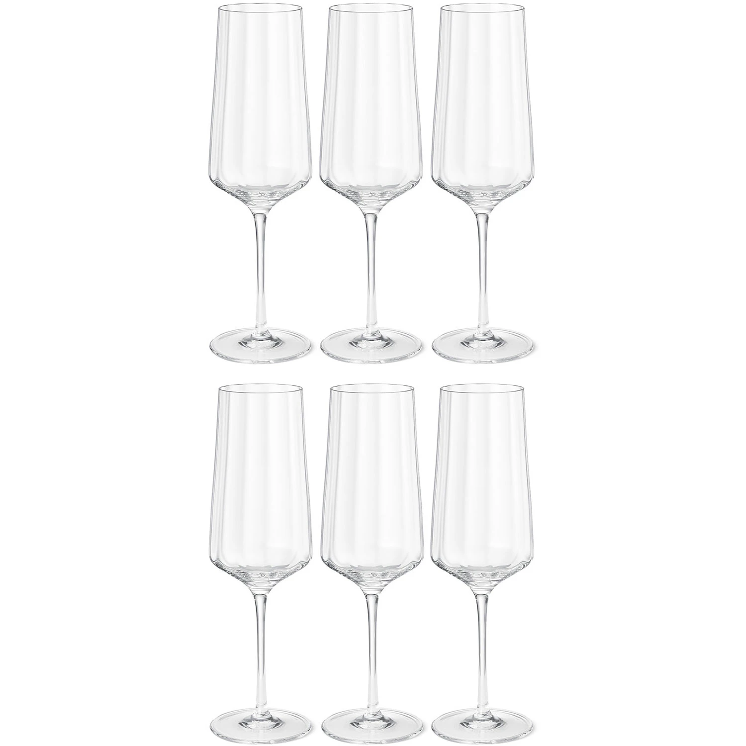 Georg Jensen Bernadotte Champagneglas 27 Cl 6-pak - Champagneglas Krystalglas Klar - 10019698