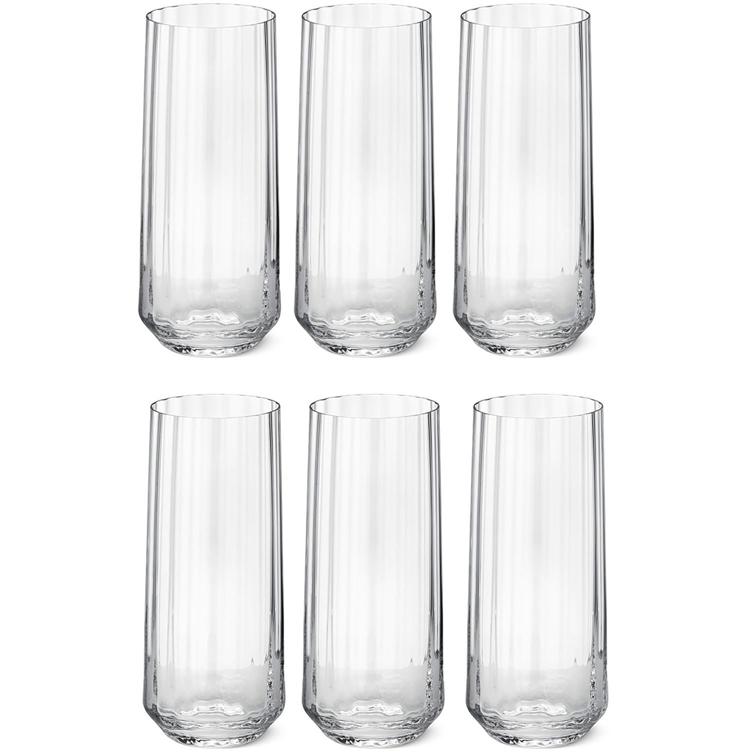 Georg Jensen Bernadotte Drinksglas 45 Cl 6-pak - Highball & Longdrink Krystalglas Klar - 10019695