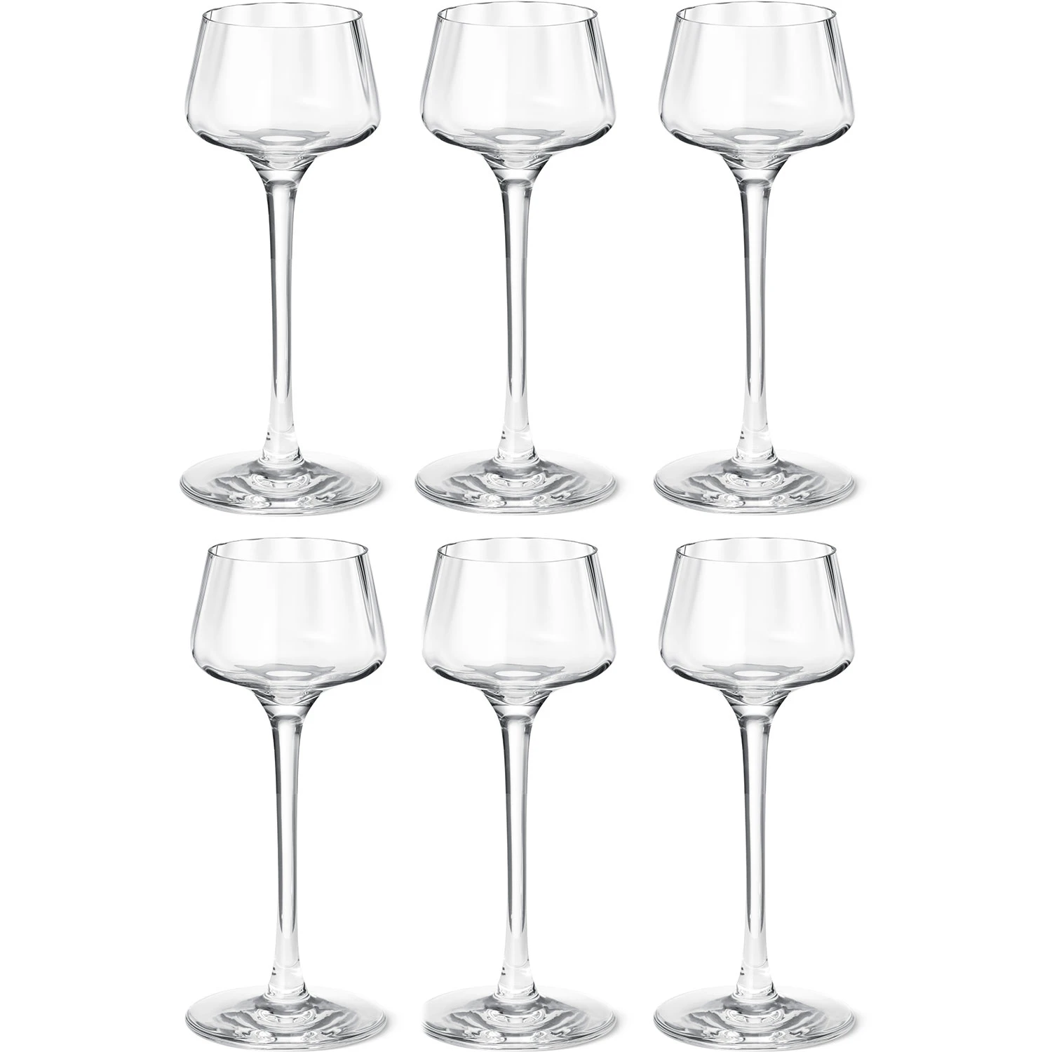 Georg Jensen Bernadotte Snapseglas 4 Cl 6-pak - Snaps & Avec Krystalglas Klar - 10019697