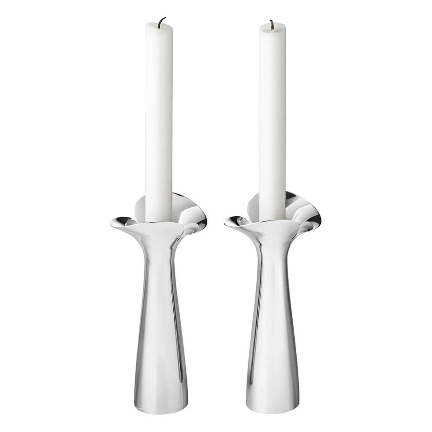Georg Jensen Bloom Botanica Lysestage 2 Stk - Lysestager Rustfrit st&aring;l - 10016987