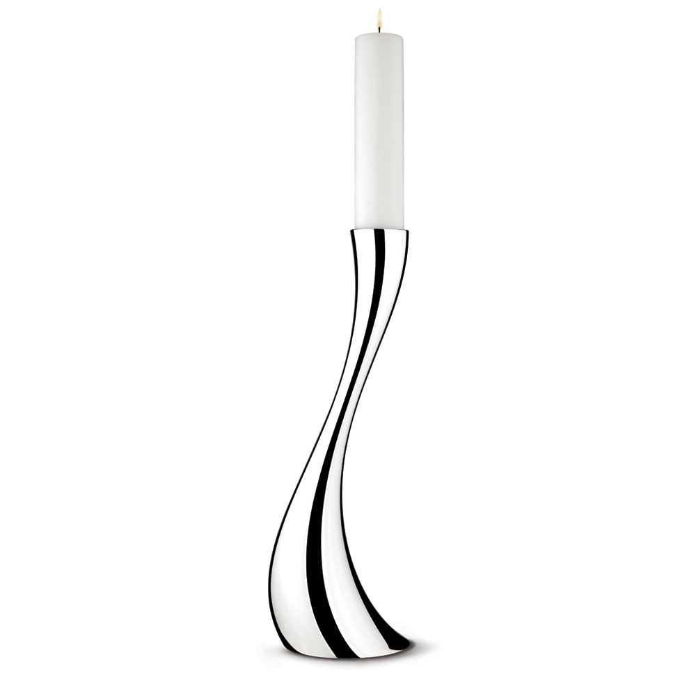 Georg Jensen Cobra Gulvlysestage Medium 50 Cm - Lysestager Rustfrit st&aring;l - 3586632