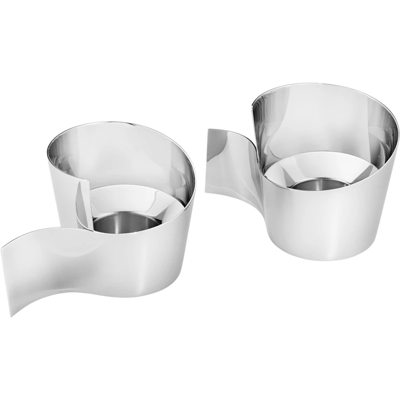 Fold Lysestage 2-pak, Rustfrit Stål