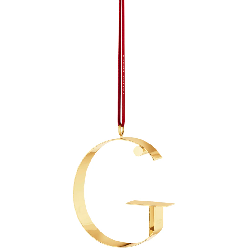 Juledekoration 18k Guldbelagt, G