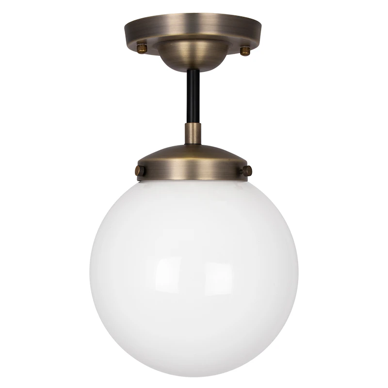 Alley Loftslampe, Antik Messing / Hvid