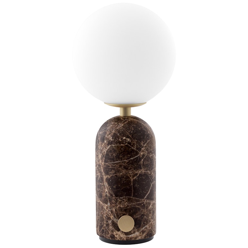 Torrano Bordlampe Bærbar, Brown Marble
