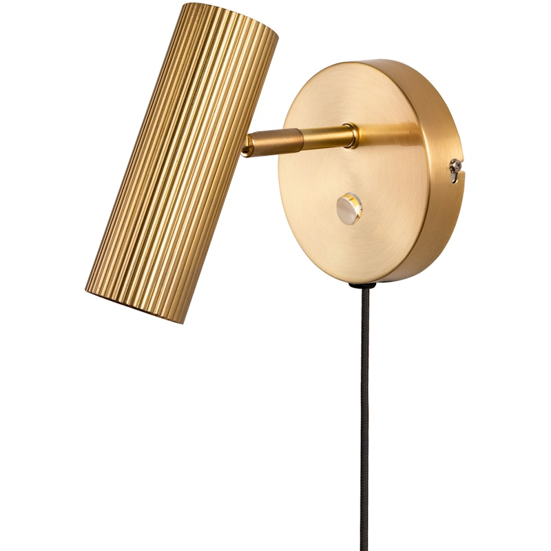Hubble Væglampe, Brushed brass