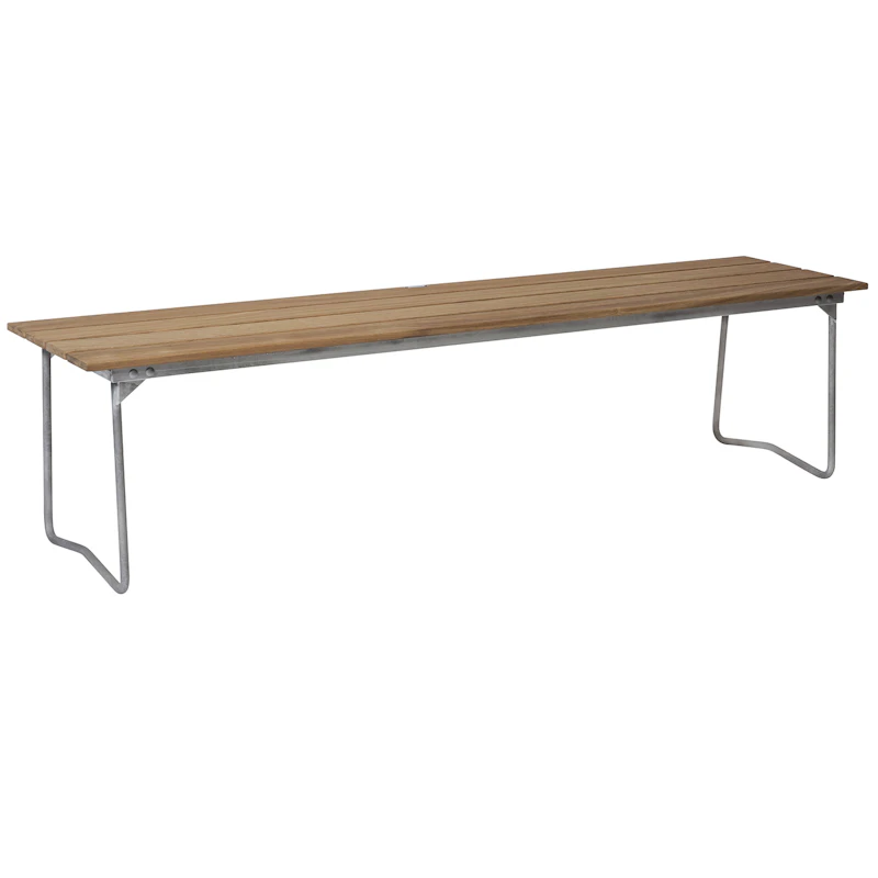 Bænk 9 170 cm, Olieret Egetræ / Varmgalvaniseret Stål