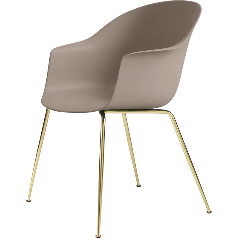 Bat Chair Conic, Brass Semi Matt/New Beige