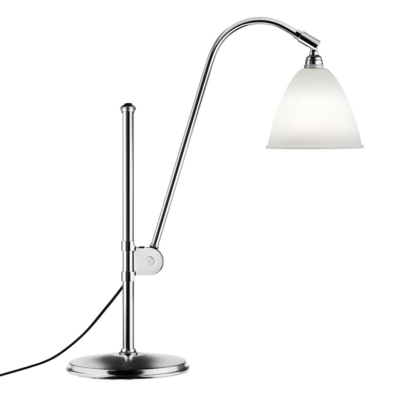 Bestlite BL1 Bordlampe, Krom/Benporcelæn