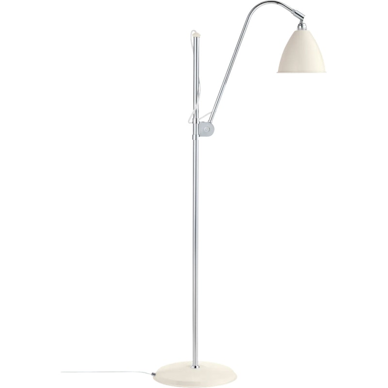 Bestlite BL3S Gulvlampe, Krom / Hvid Semi Matt