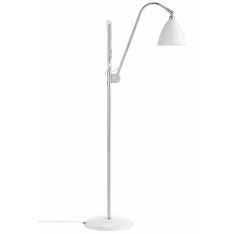 Bestlite BL3S Standerlampe, Krom/Hvid