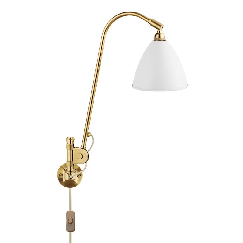 Bestlite BL6 Væglampe, Messing/ Hvid