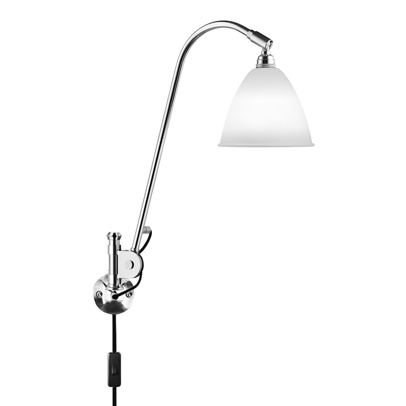 Bestlite BL6 Væglampe, Krom/Benporcelæn