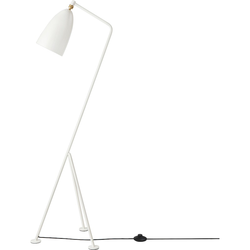 Gräshoppa Gulvlampe, Glossy Alabaster White