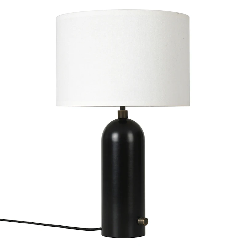 Gravity Bordlampe Lille, Sort Stål / Hvid