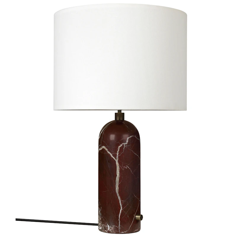 Gravity Table Lamp Big, Maroon / White