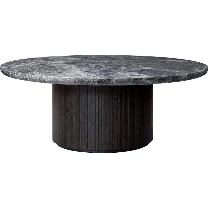 Moon Sofabord Rundt Ø150 H45, Brown Black / Gråt Marmor