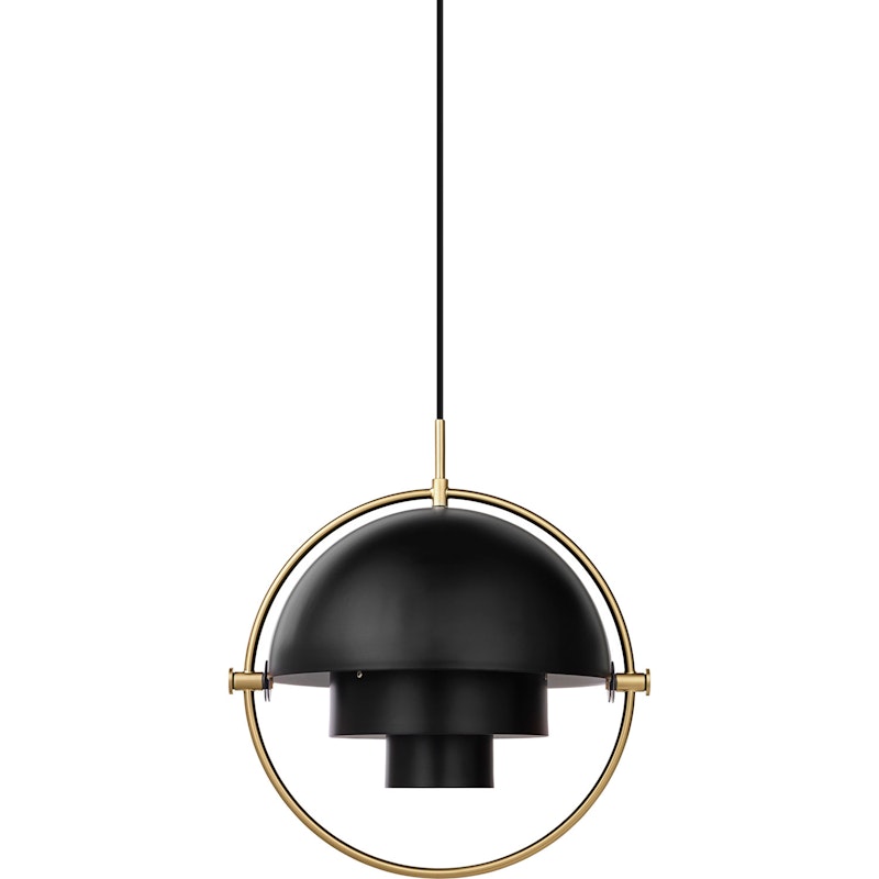 Multi-Lite Pendel 36 cm, Messing / Dæmpet Sort Semimat