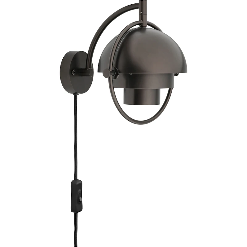 Multi-Lite Væglampe, Black Brass