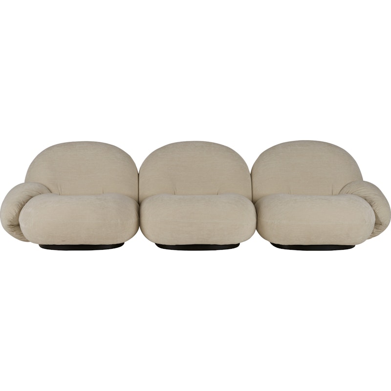 Pacha Sofa 3-Pers PG4, Belsuede 007 / Black Base