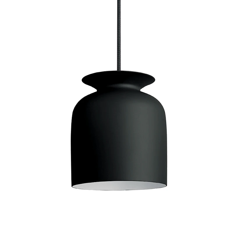 Ronde Loftslampe Ø20cm, Sort