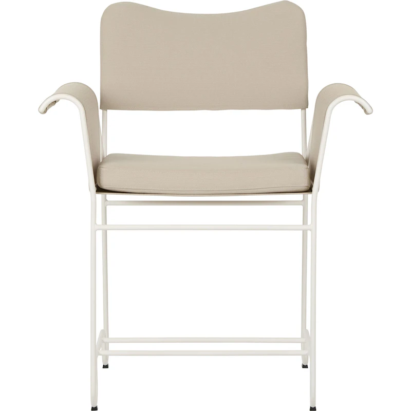 Tropique Spisebordsstol, Classic White Semi Matt / Leslie Stripe 12