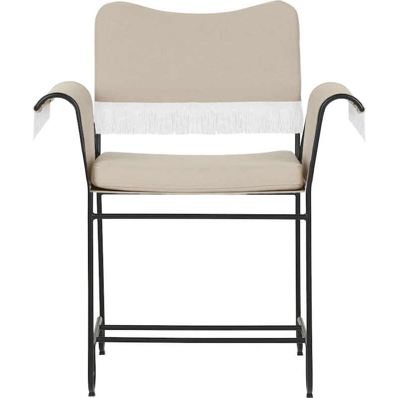 Tropique Spisebordsstol med Frynse, Classic Black / Leslie 12