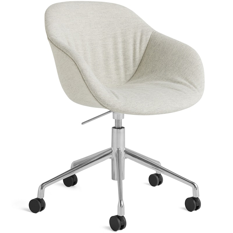 AAC 253 Stol 5 star swivel, Poleret Aluminium / Hallingdal