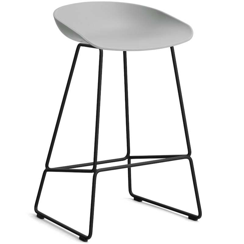 AAS 38 2.0 Barstol 65 cm, Rustfrit Stål Sort / Concrete Grey