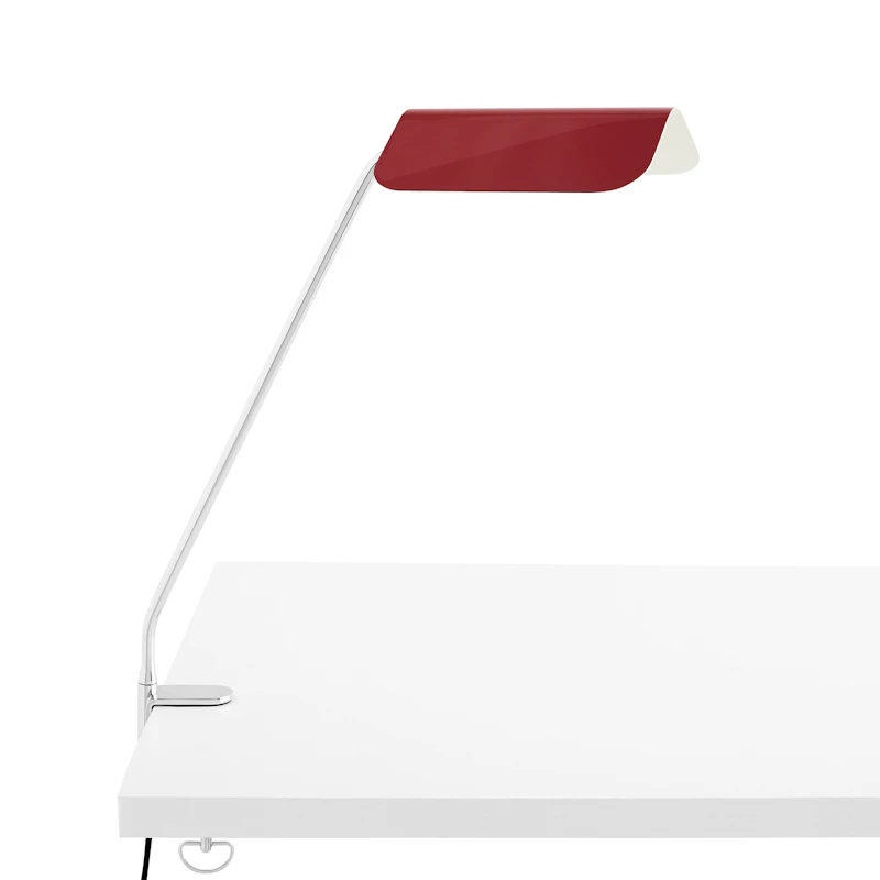 Apex Skrivebordslampe med klemme, Maroon Red