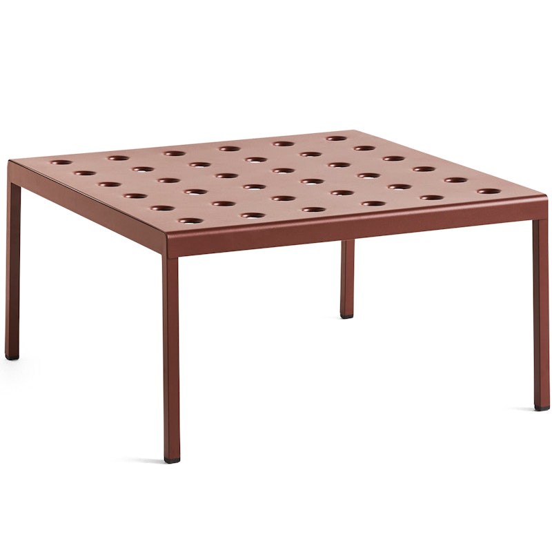 Balcony Loungebord 75x76 cm, Iron Red