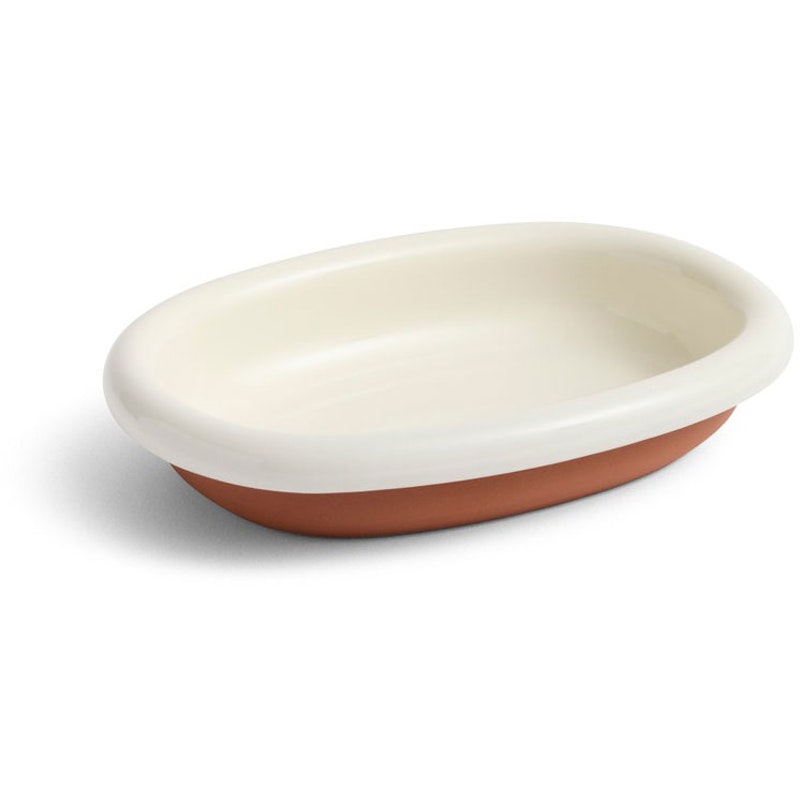 Barro Oval Dish Small, Off-white