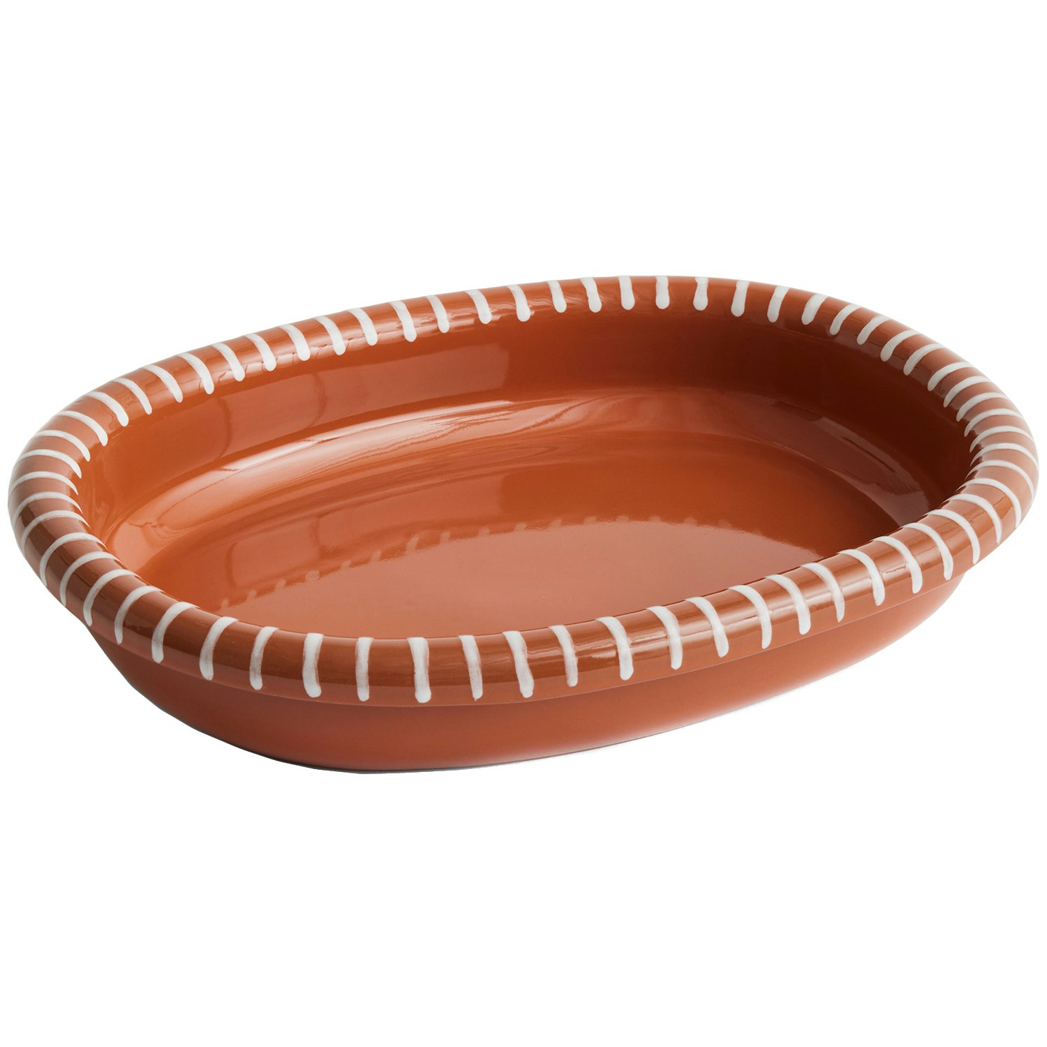 Hay Barro Oval Dish Large - Serveringsfad Terrakotta Natural - AC468-A603-AI64