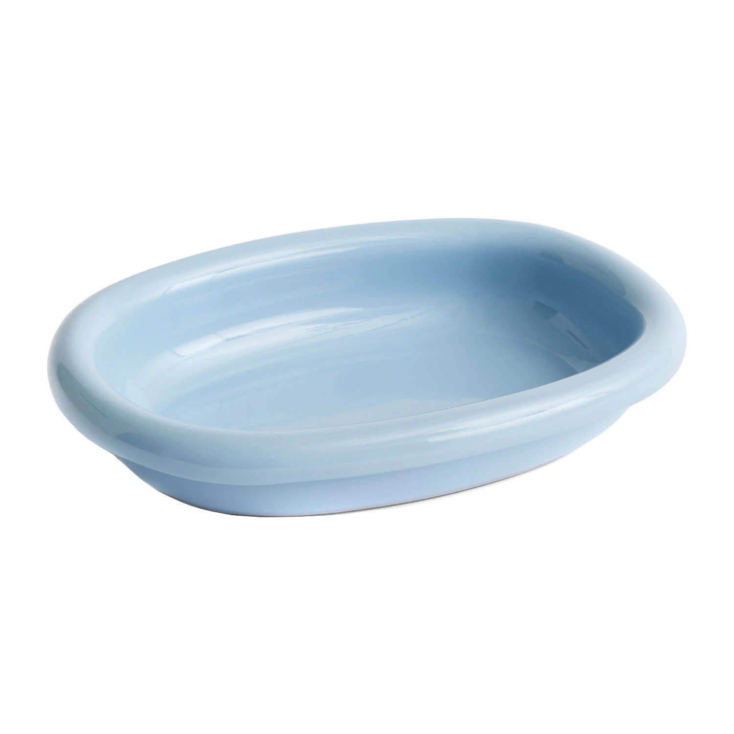 Hay Barro Oval Dish Small Light Blue - Serveringsfad Terrakotta Lysebl&aring; - AC468-A601-AB84