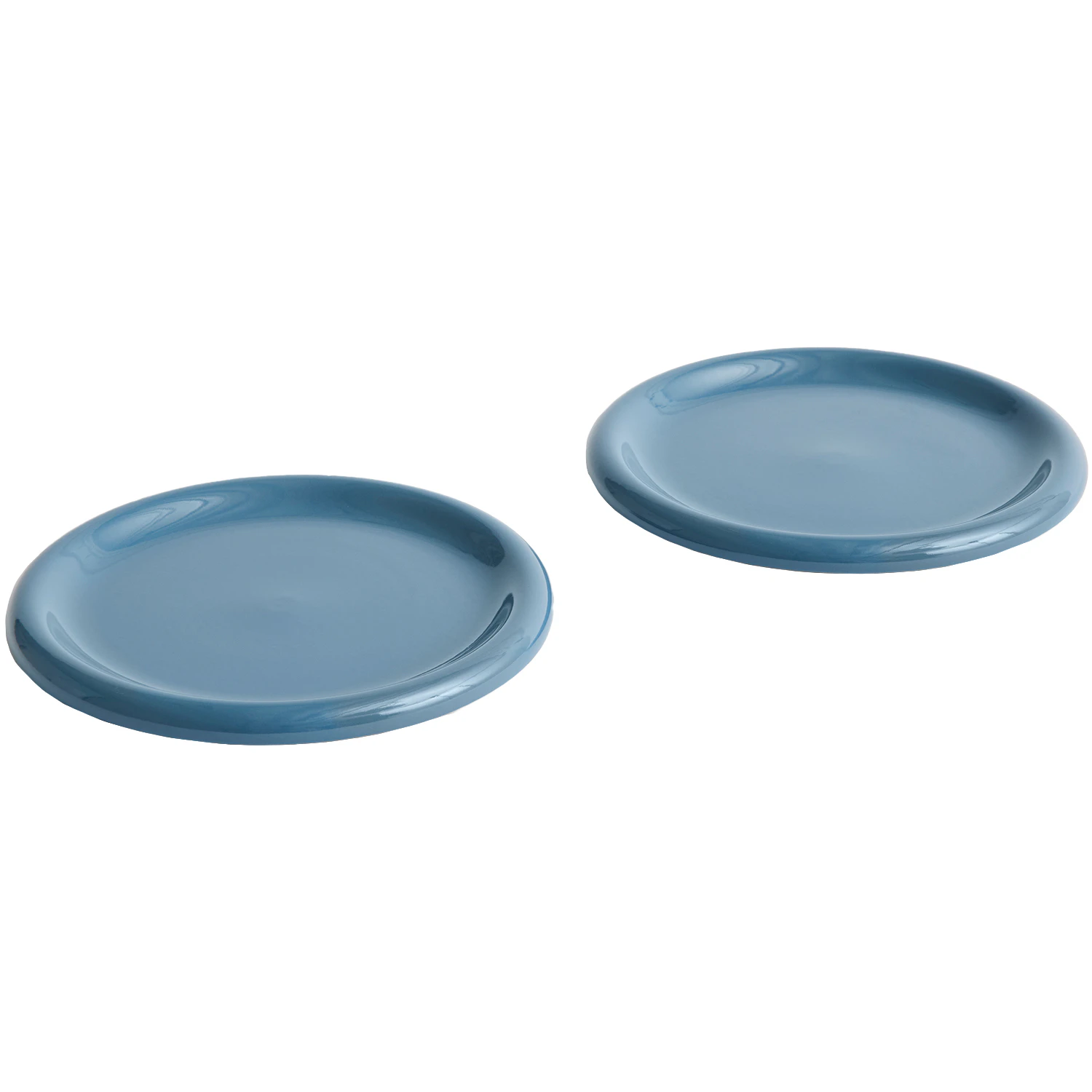 Hay Barro Plate Set Of 2 &Oslash;24 Cm Dark Blue - Asietter Terrakotta M&oslash;rkebl&aring; - AC459-A668-AI61-02AU